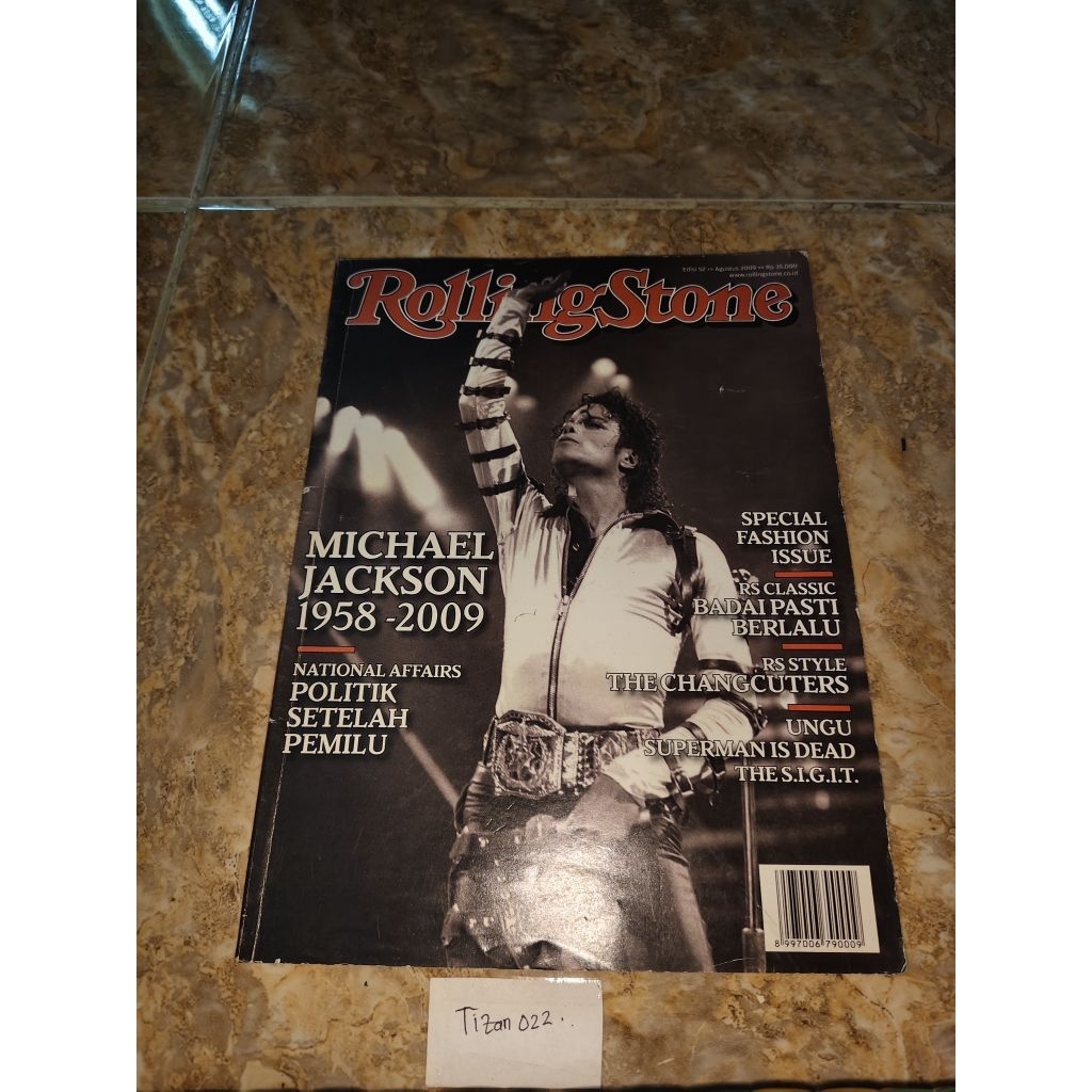 Buku Majalah Rolling stone Michael Jackson 1958-2009