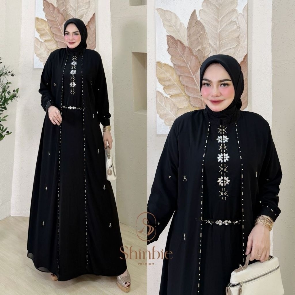Celine Dress / Gamis Alexa Crepe Premium / COD
