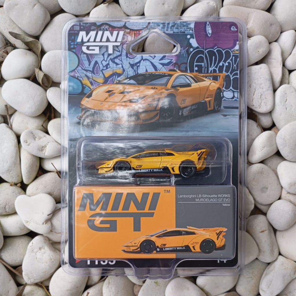 MiniGT Lamborghini Murcielago GT Evo LBWK - Yellow (Blister)