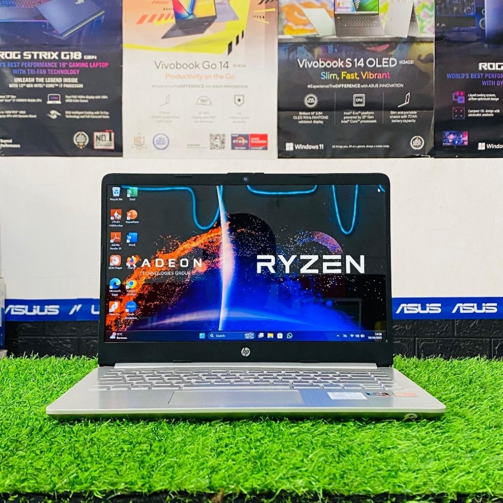 Laptop Second Murah HP 14s-FQ1009AU (AMD Ryzen 3 5300U) | RAM 8GB / SSD 512GB NVMe [MINUS CEK DESKRI