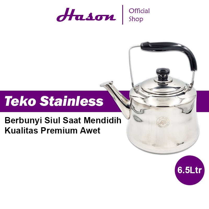 Horse Ceret Bunyi Stainless 6.5 Liter 28cm | Teko Siul Masak Air Panas | Whistling Kettle | Ketel