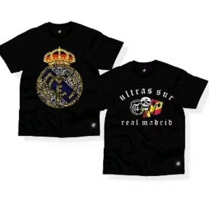 ULTRAS SUR REAL MADRID KAOS_ TRENDING VIRAL // KAOS DISTRO//T-shirt Unisek kaos Peria Wanita