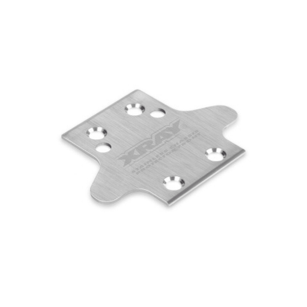 351221 XRAY XB8/XB8E Stainless Steel Chassis Protector - Front
