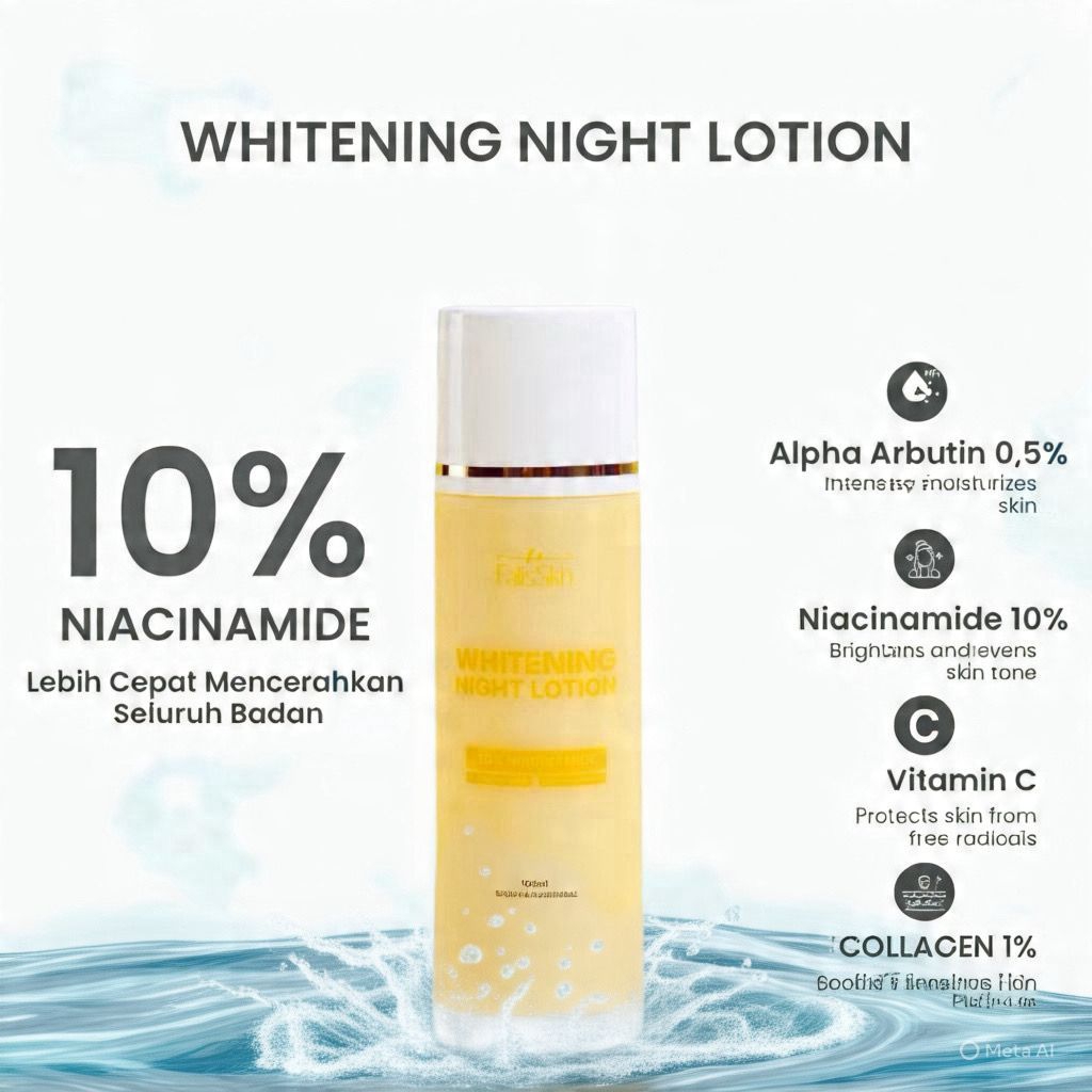 LOTION WHITENING ANGGUR TEKSTUR GEL  (ORIGINAL) HB MALAM EXTRA WHITENING TERLARIS (BPOM)