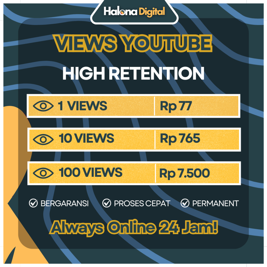 Views Youtube High Retention Retensi Tinggi Panjang YT Viewer - HIGH QUALITY