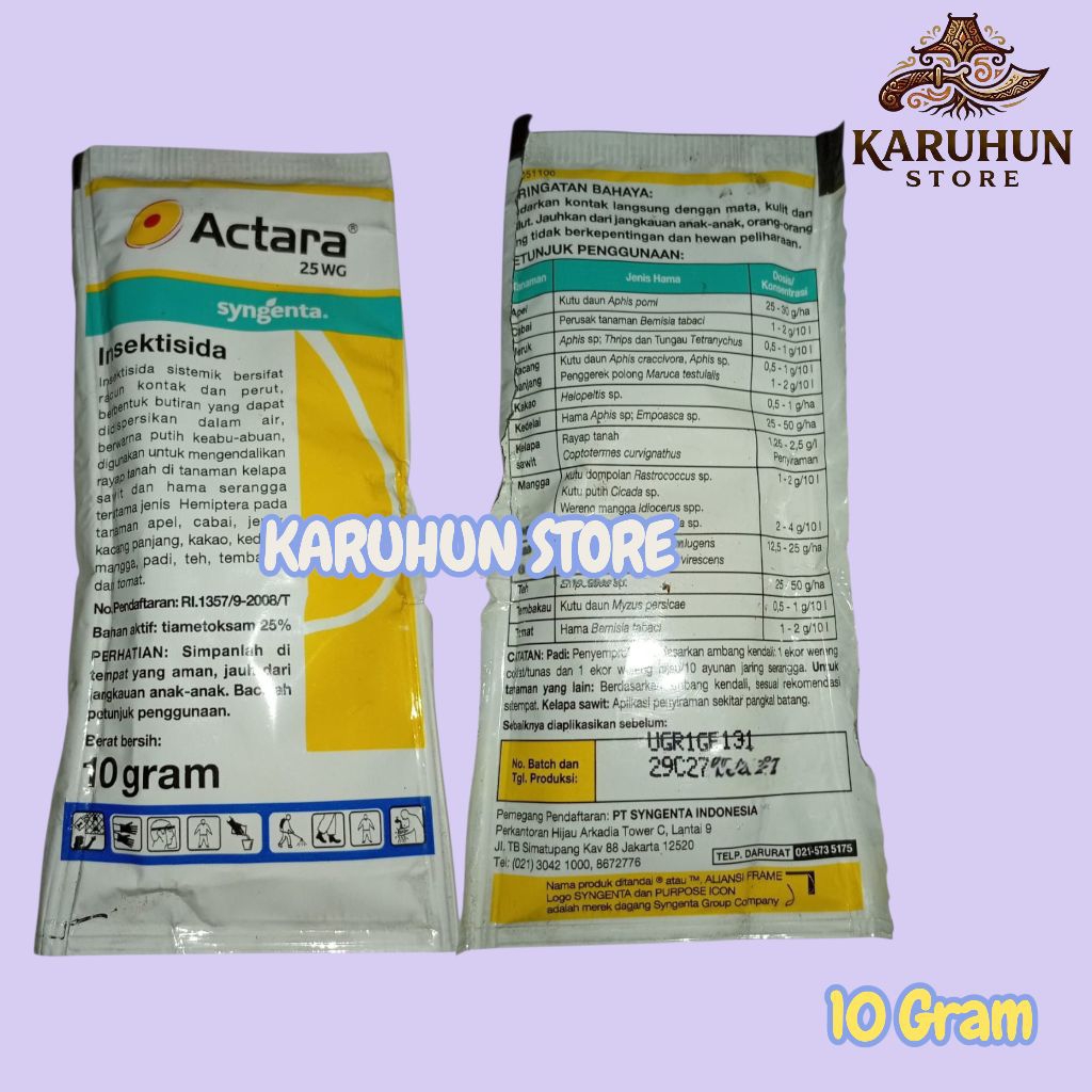 Insektisida Actara 25 WG 10 Gram