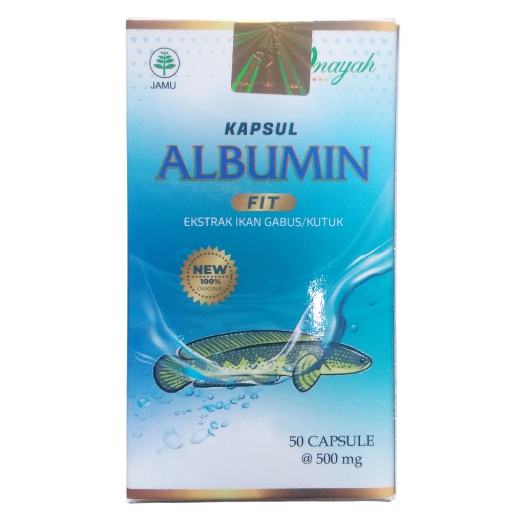ALBUMIN FIT Kapsul Ekstrak Ikan Gabus Kutuk AlbuminFit Inayah - Exp : 2029