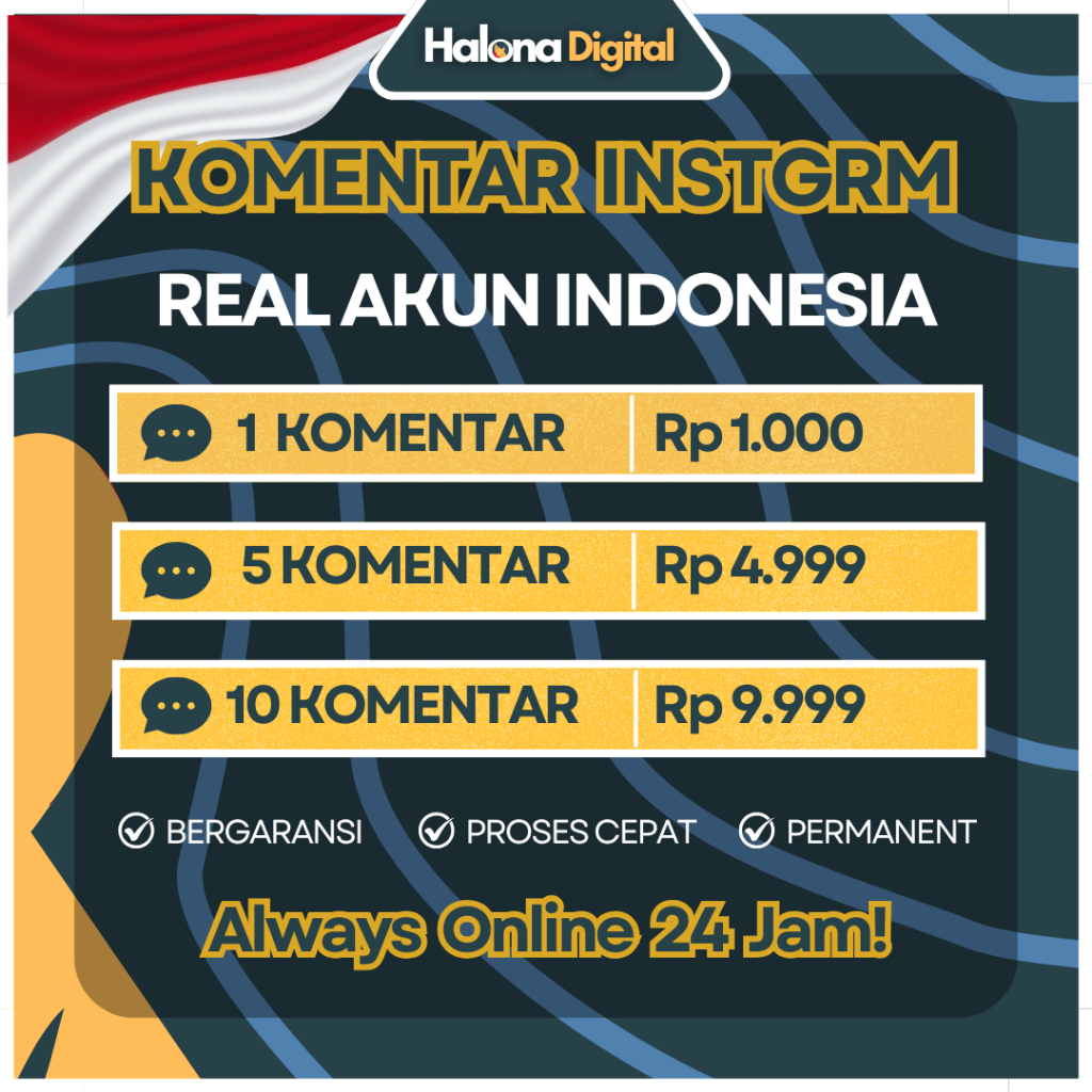 Komentar Instagram Real Akun Indonesia Permanen - Custom Comment