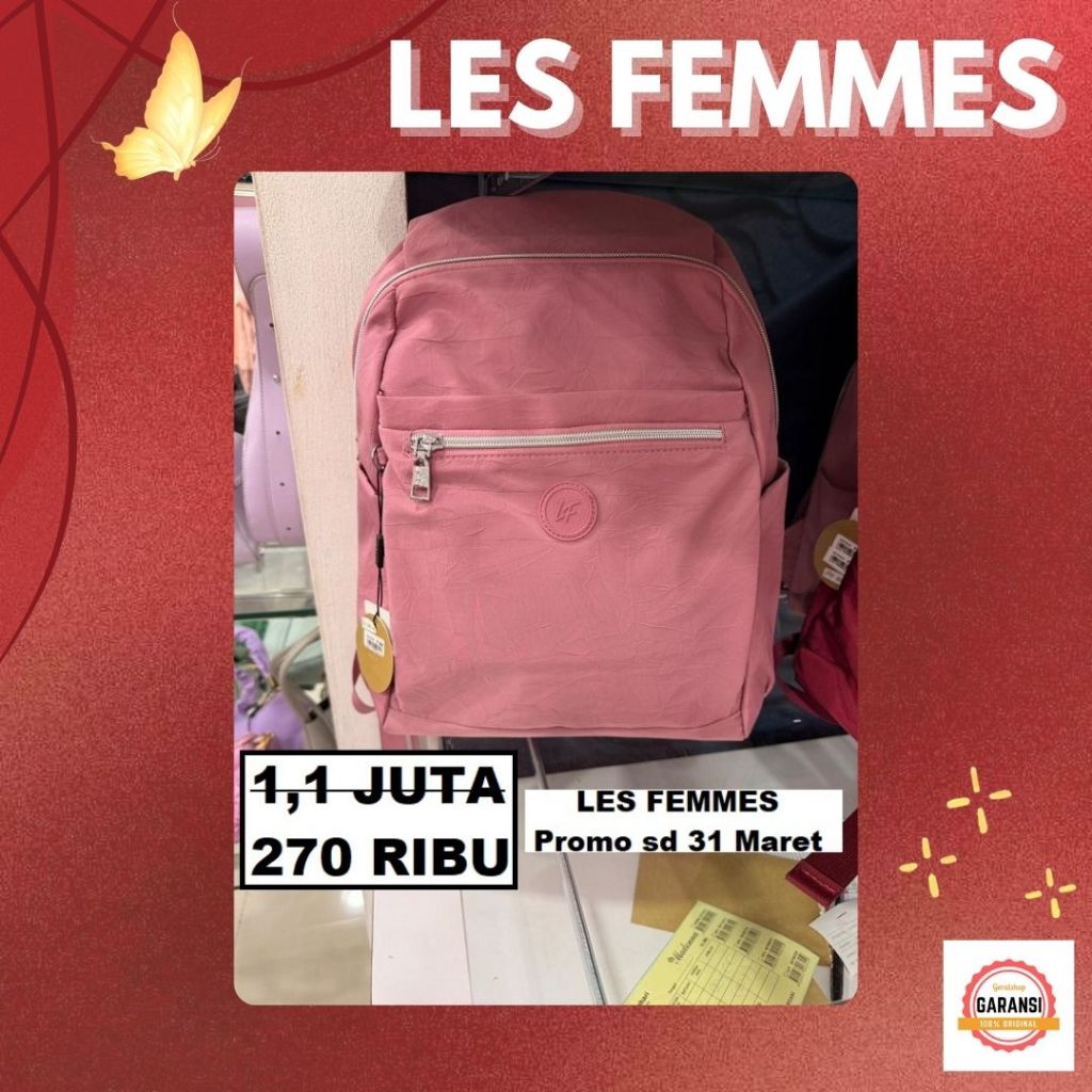BACKPACK TERBARU LES FEMMES ORIGINAL SALE