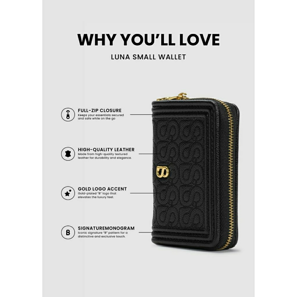 Luna Small Wallet Buttonscarves