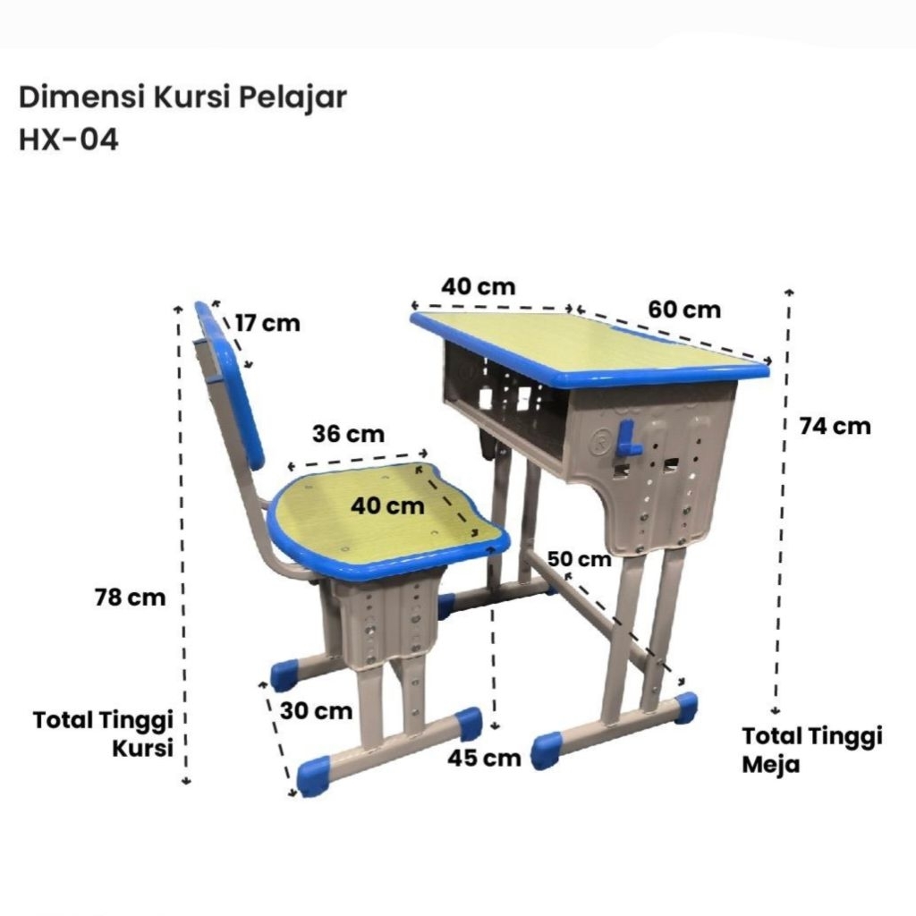 meja kursi siswa set