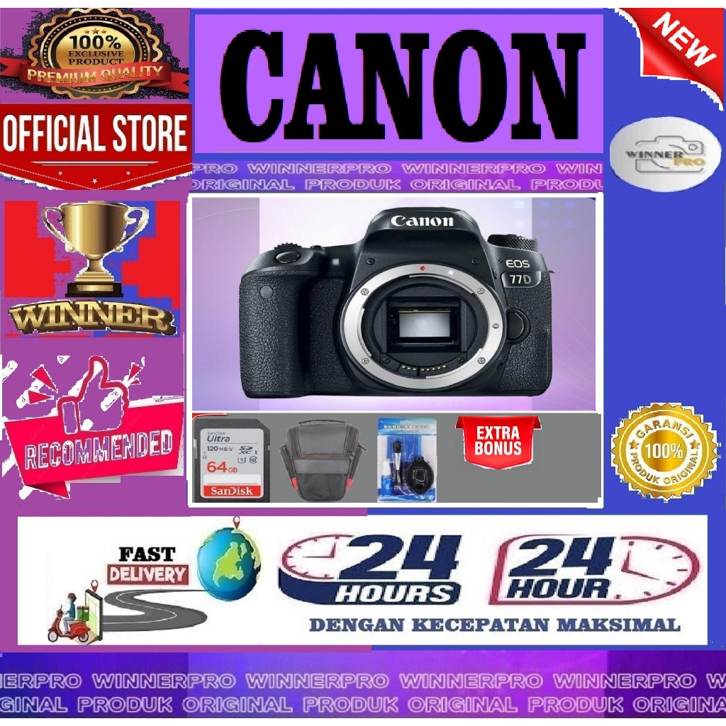 Kamera Canon Eos 77D Body Only