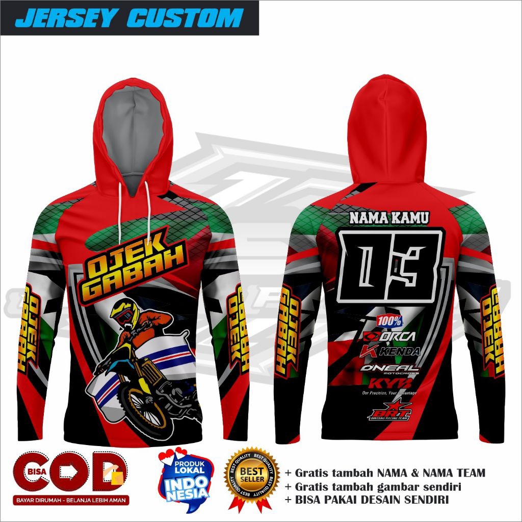 Jersey ojek gabah custom/Jersey ojek gabah full printing/Jersey ojek gabah terbaru/Jersey ojek gabah