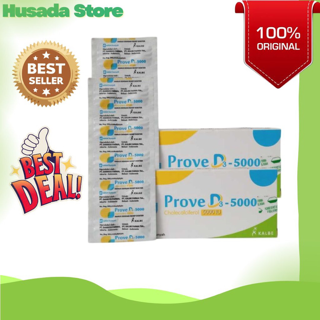 Tablet Vitamin D3 5000 IU 30 Tablet - Membantu Meningkatkan Kadar Vitamin D dalam Darah