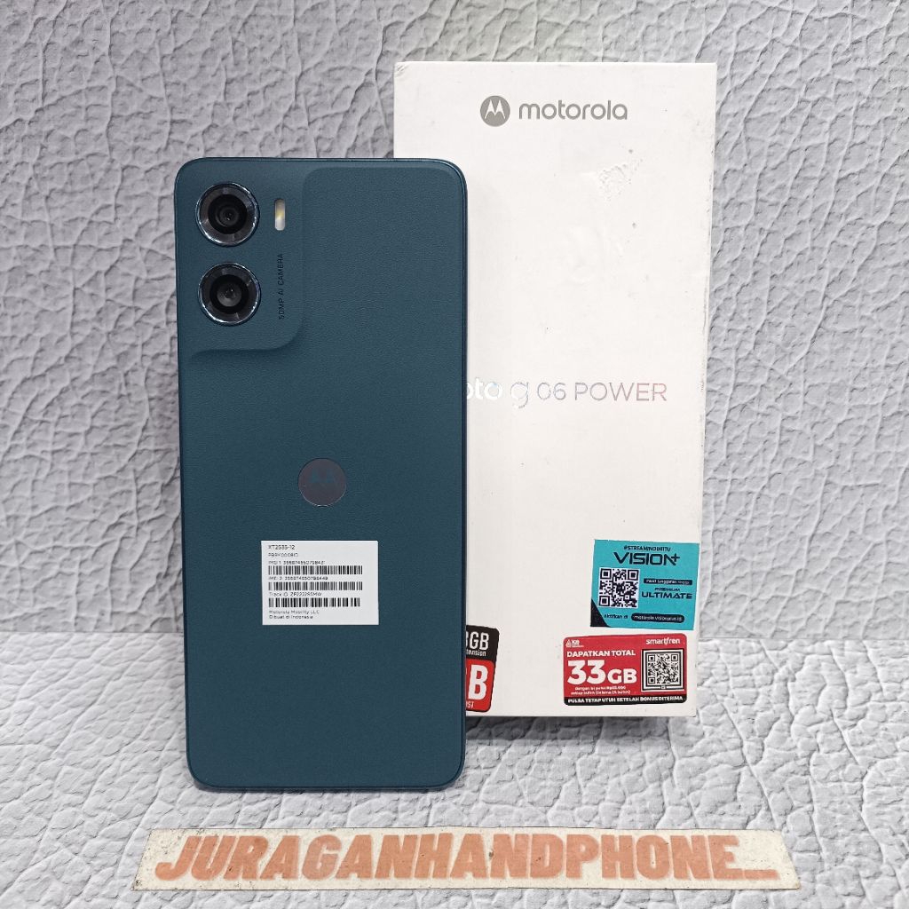 MOTOROLA MOTO G06 POWER 4/128GB HP BEKAS SEKEN SECOND FULLSET