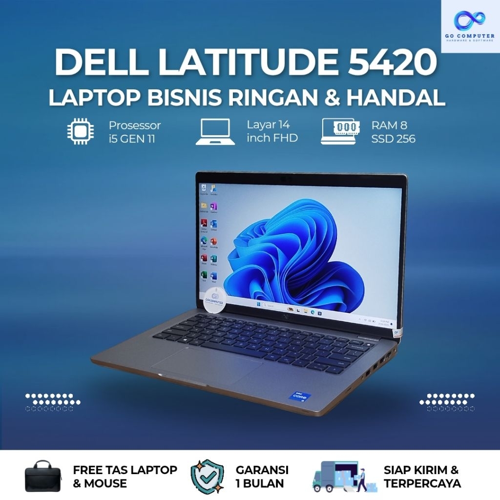 Dell latitude 5420 core i5GEN11 RAM 8GB SSD 256GB