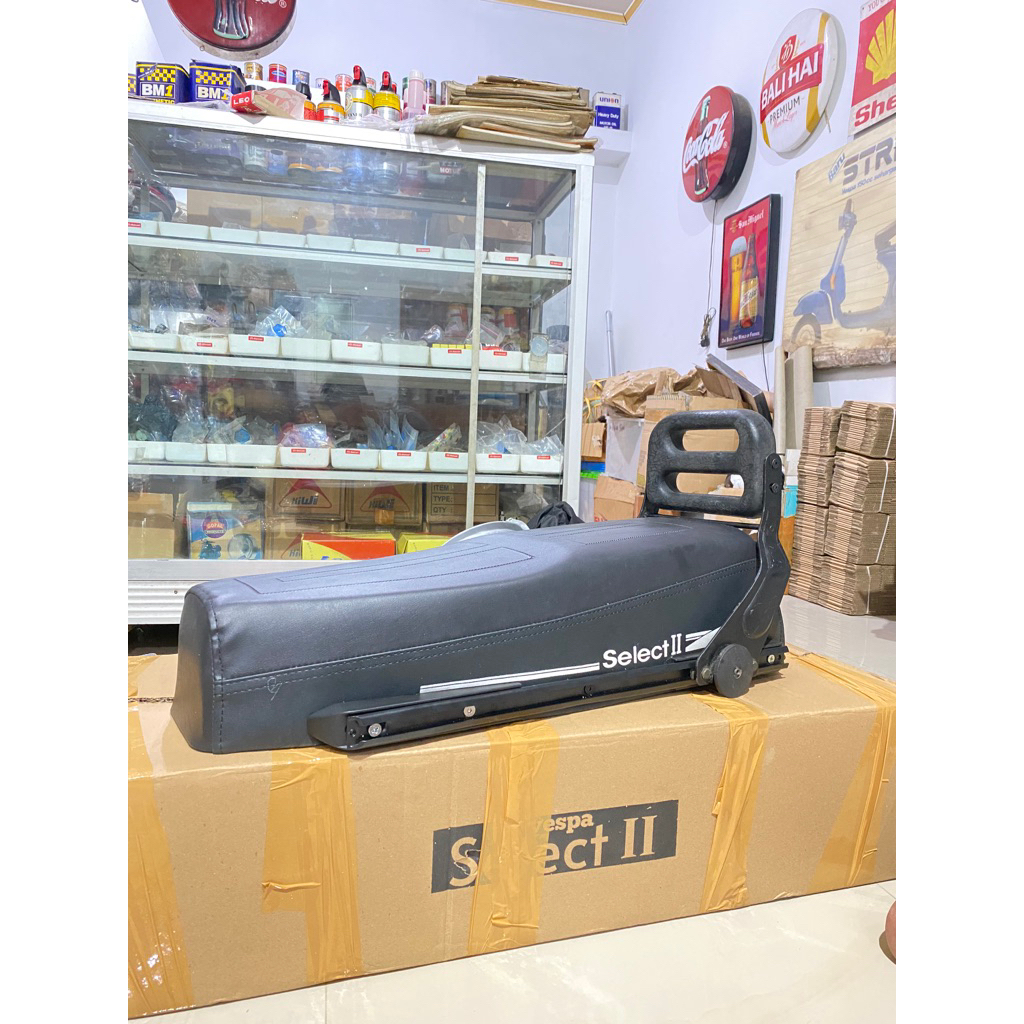 jok select 2 set senderan original vespa excel / variasi jok vespa excel