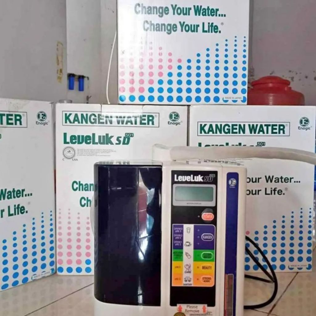 mesin kangen water laveluk SD501 second mulus free pompa 7plat