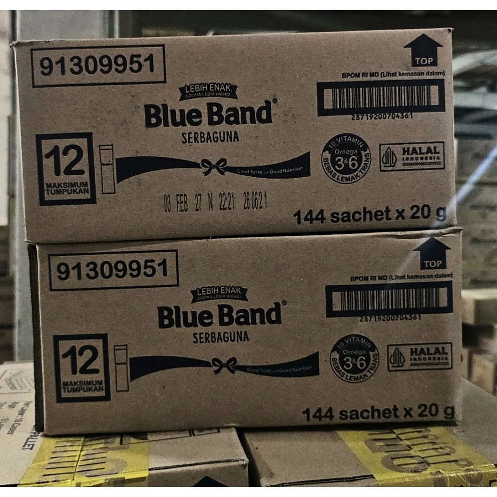 Blue Band Serbaguna 20 gram [ 1 Dus Isi 144 Sachet ]