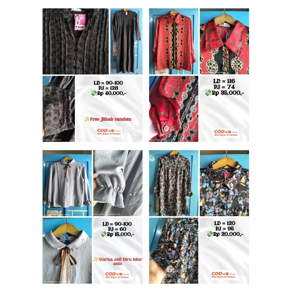 (baca deskripsi) PL GAMIS , TUNIK, DASTER , DRESS , ATASAN , SETELAN MURAH MULAI 5.000