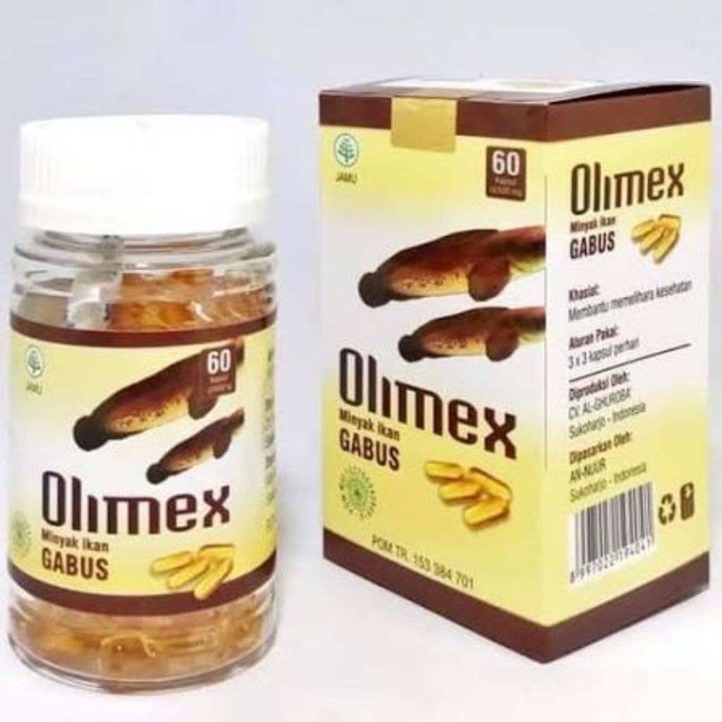 OLIMEX ~Minyak Ikan Gabus Albumex Olimex Asli Original 100%