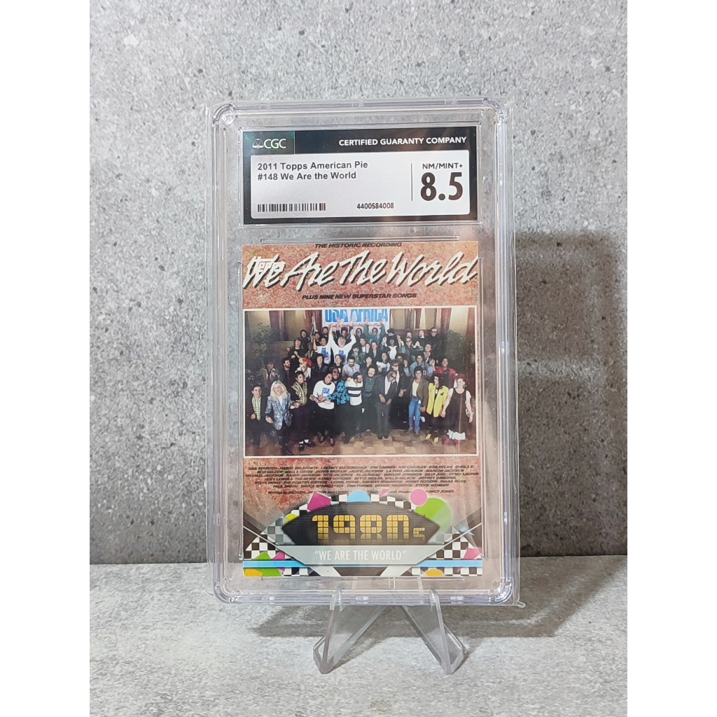Kartu CGC 8.5 - Topps American Pie 2011 #148 We Are The World – Michael Jackson Charity Song Pop Cul