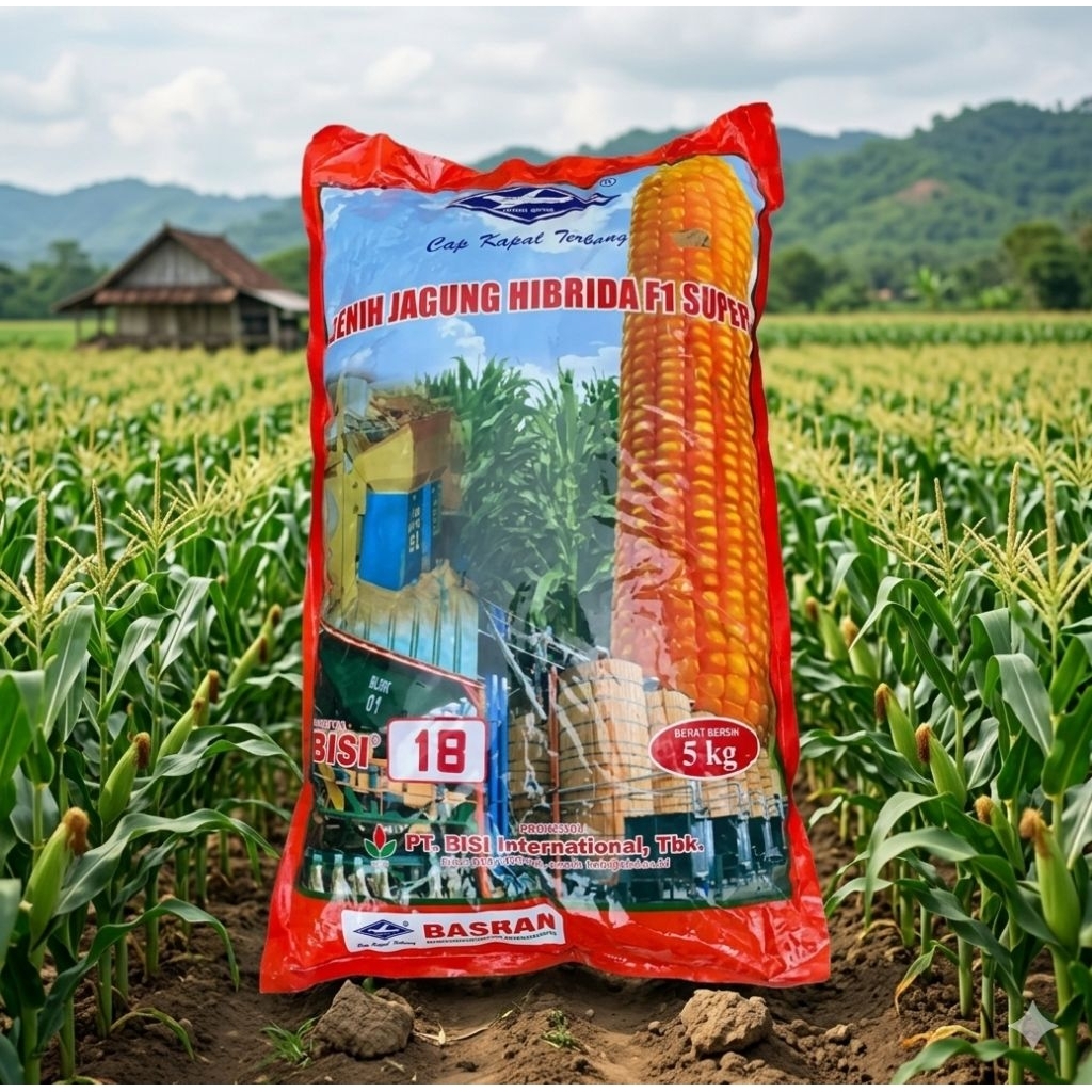 Benih jagung hibrida BISI 18 kemasan 5kg Original