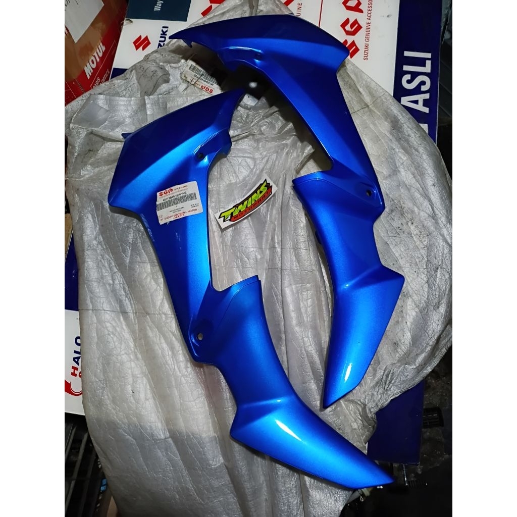 sayap luar SMASH TITAN 110 blue marine asli original sgp tebeng luar