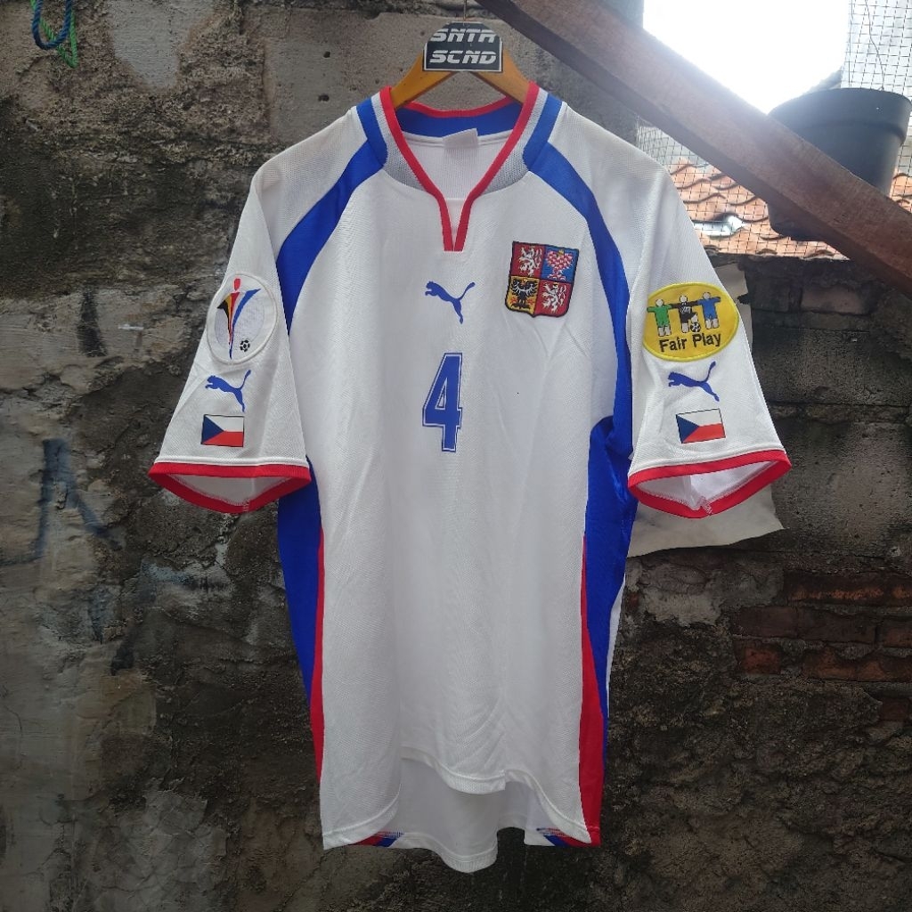 Jersey Czech Home Euro 2000 Original Puma Nedved