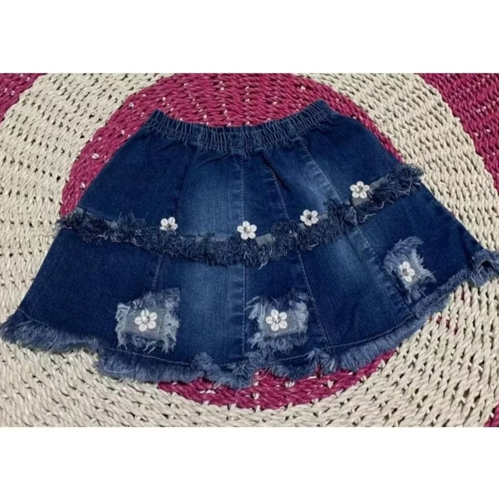 ROK JEANS ANAK BAHAN LEMBUT USIA 2 SAMPAI 6 TAHUN ROK LUCU ANAK PEREMPUAN