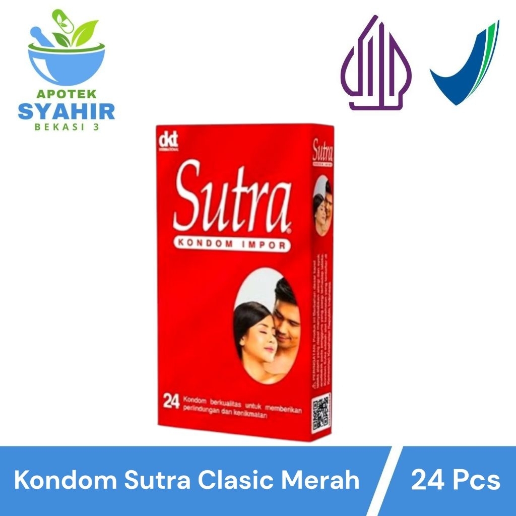 Kondom Sutra Merah 24 - Sutra Kondom Impor Clasic Isi 24