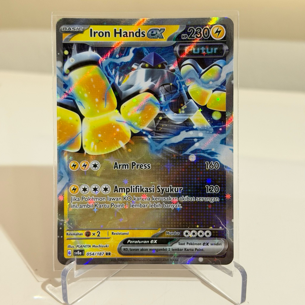 Kartu Pokemon Original - Iron Hands EX RR SV8a 054/187