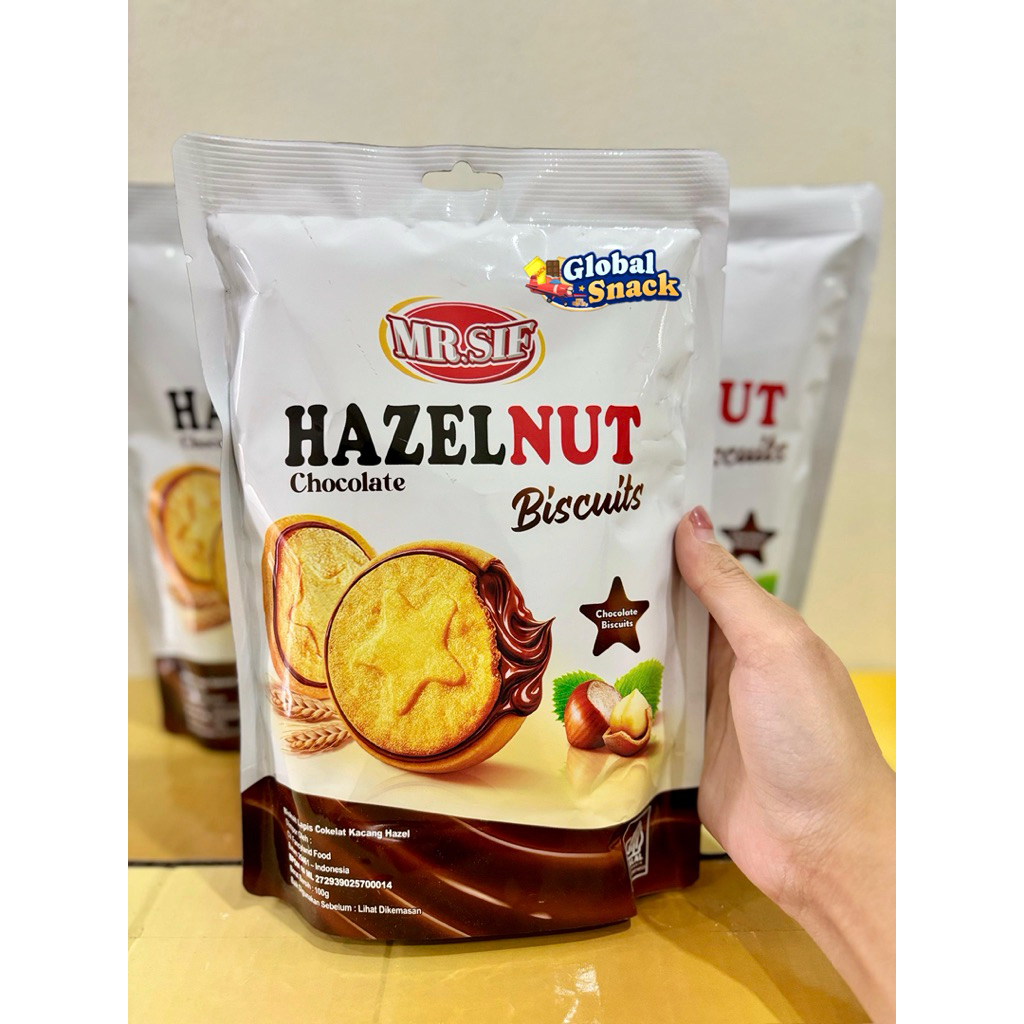 100gr MR Siff Hazelnut Biskuit Coklat | Biskuit Impor Premium Malaysia | Cocok Untuk Cemilan Sehari-