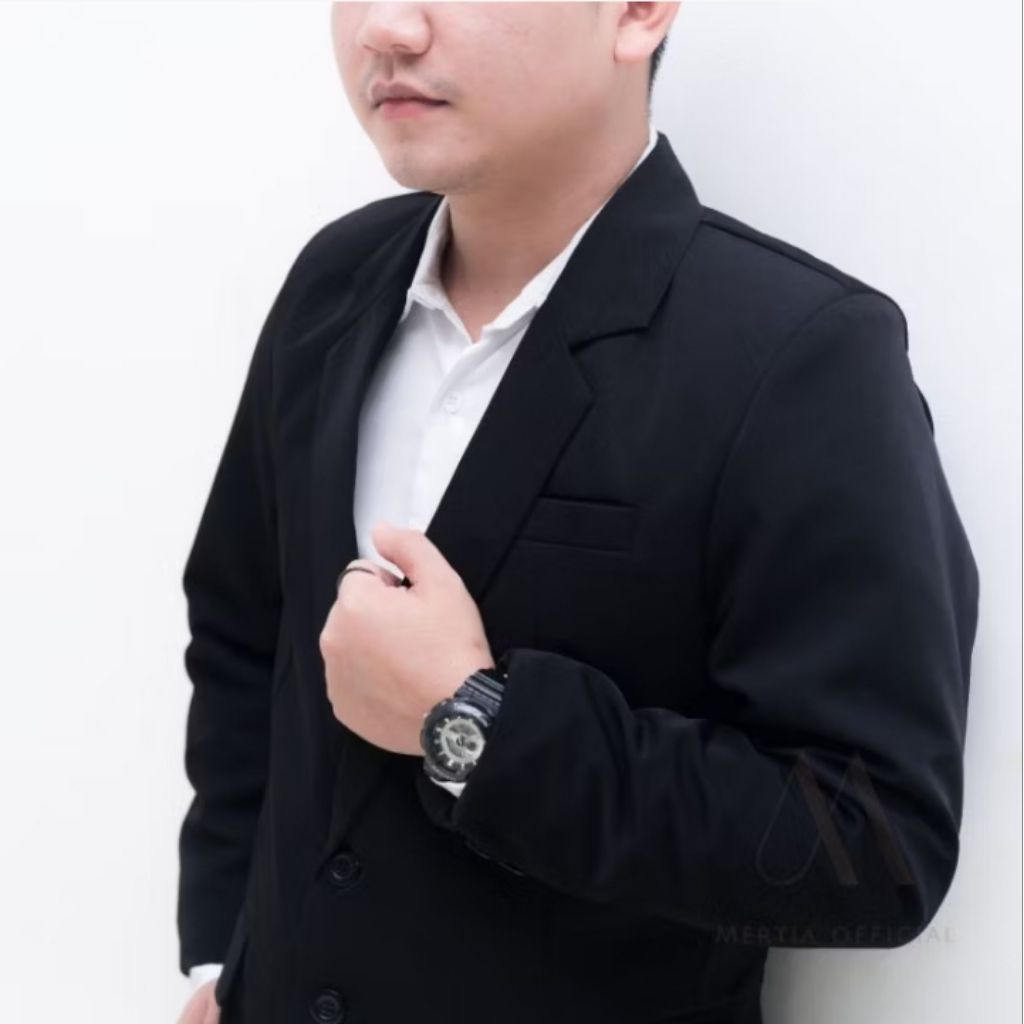Jas Blazer Hitam Pria Jas Formal Pria Premium Quality Jas Kantor Jas Nikah Pria