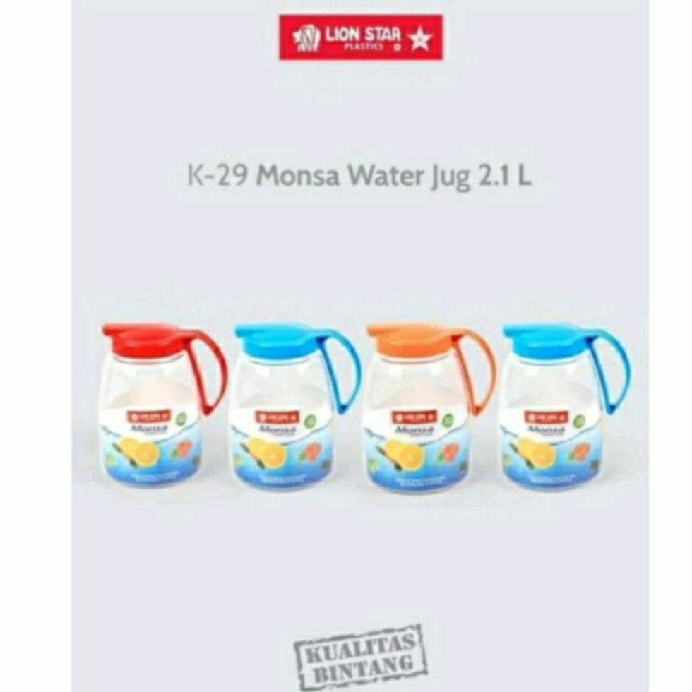 Teko Lion Star Monsa 2.1 Liter / Eskan Lion Star / Teko Plastik 2,1 Liter / Teko Plastik Lion Star  