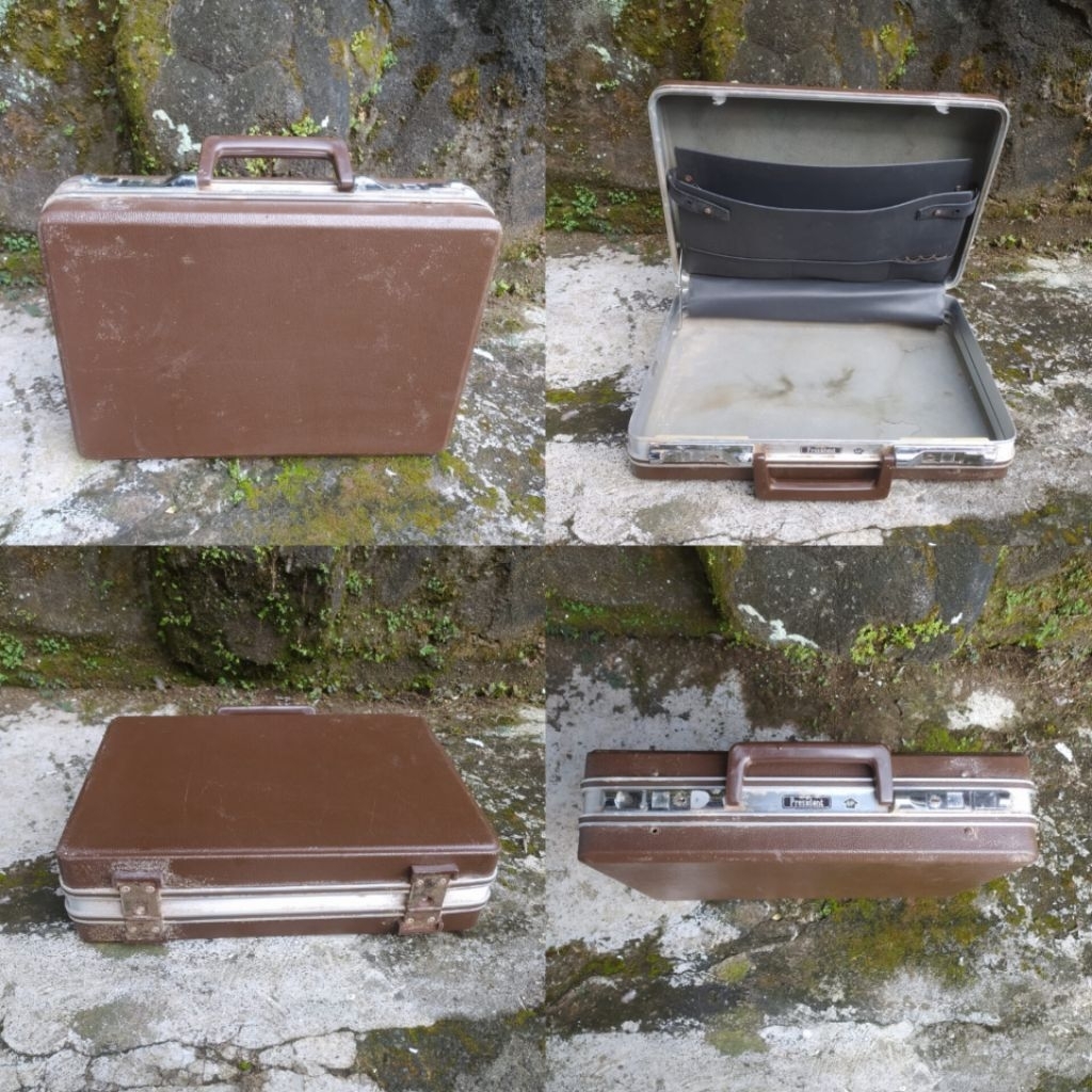 [ KOLEKSI BARANG JADUL ] KOPER PLASTIK / TAS SEKOLAH TAHUN 1970AN MERK PRESIDENT