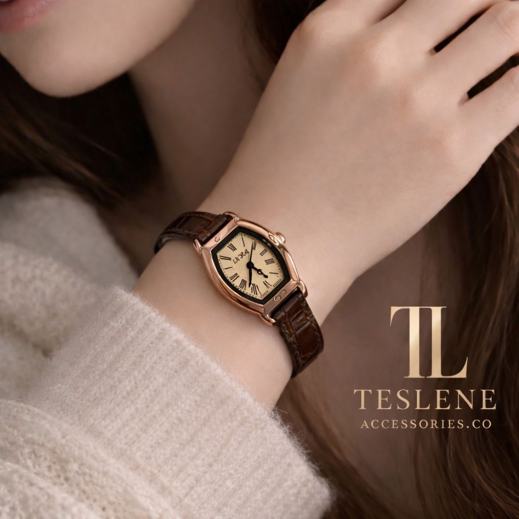 JAM TANGAN KULIT WANITA ELEGAN|JAM TANGAN VINTAGE PREMIUM