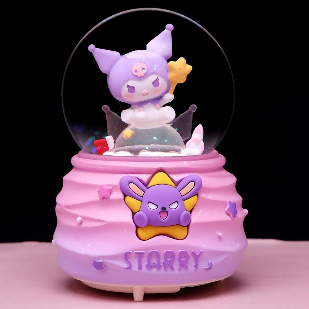 Kotak Musik Kuromi Lucu Pajangan Rumah Hiasan Meja Kamar Anak Kado Hadiah