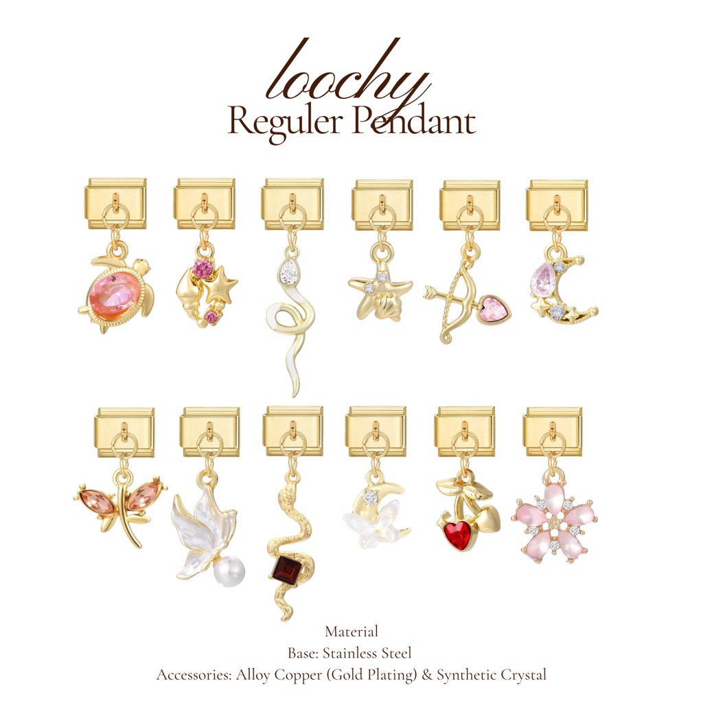 Italian Bracelet | GOLD Reguler Pendant