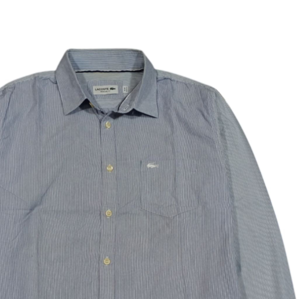 KEMEJA LACOSTE SIZE L SECOND