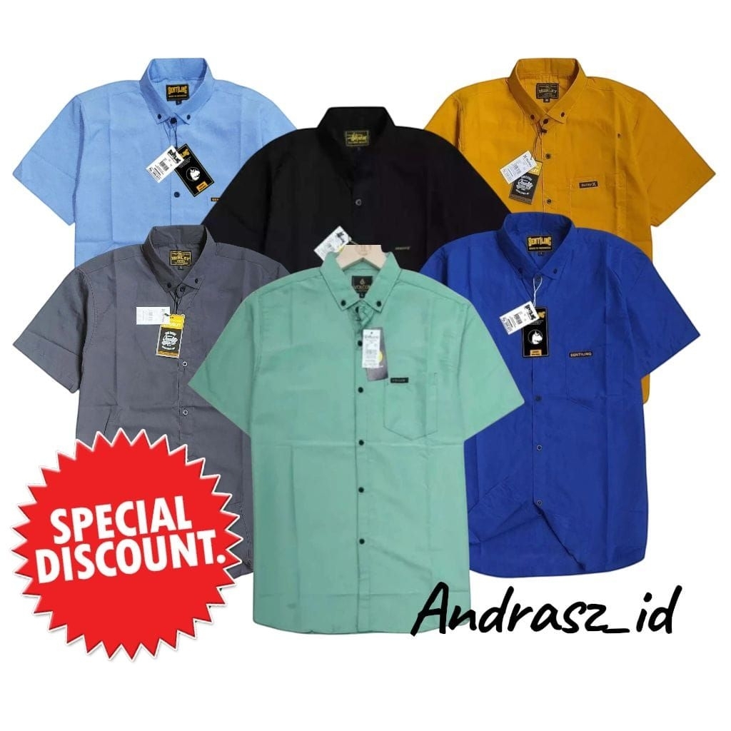 kemeja polos lengan pendek pria dewasa || Hem polos pendek || kemeja pria lengan pendek dewasa || He