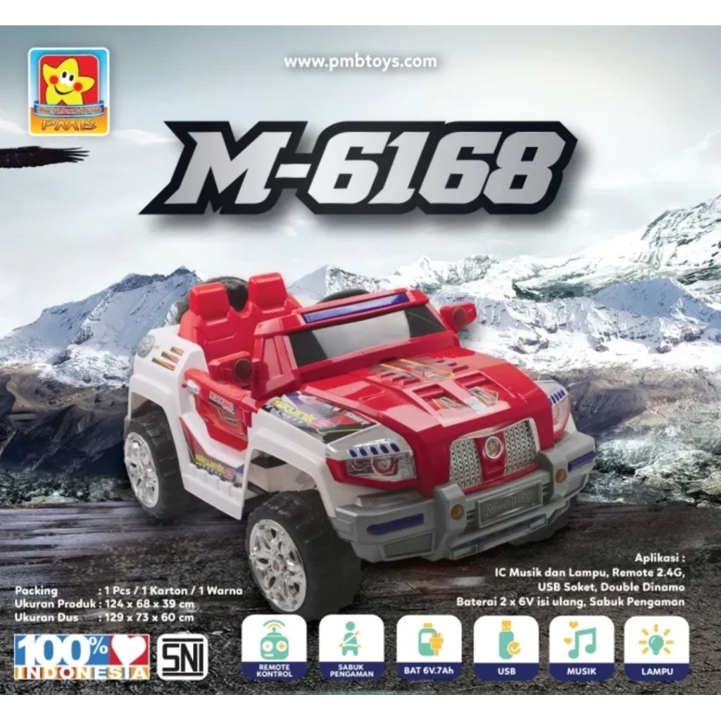 Mainan Mobil Aki Off-road Skunk PMB M-6168