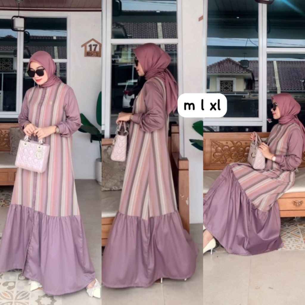 Dress Dimara /  Gamis Dimara / DRES DIMARA  Original / Dress Dimara katun triset || gamis katun tris