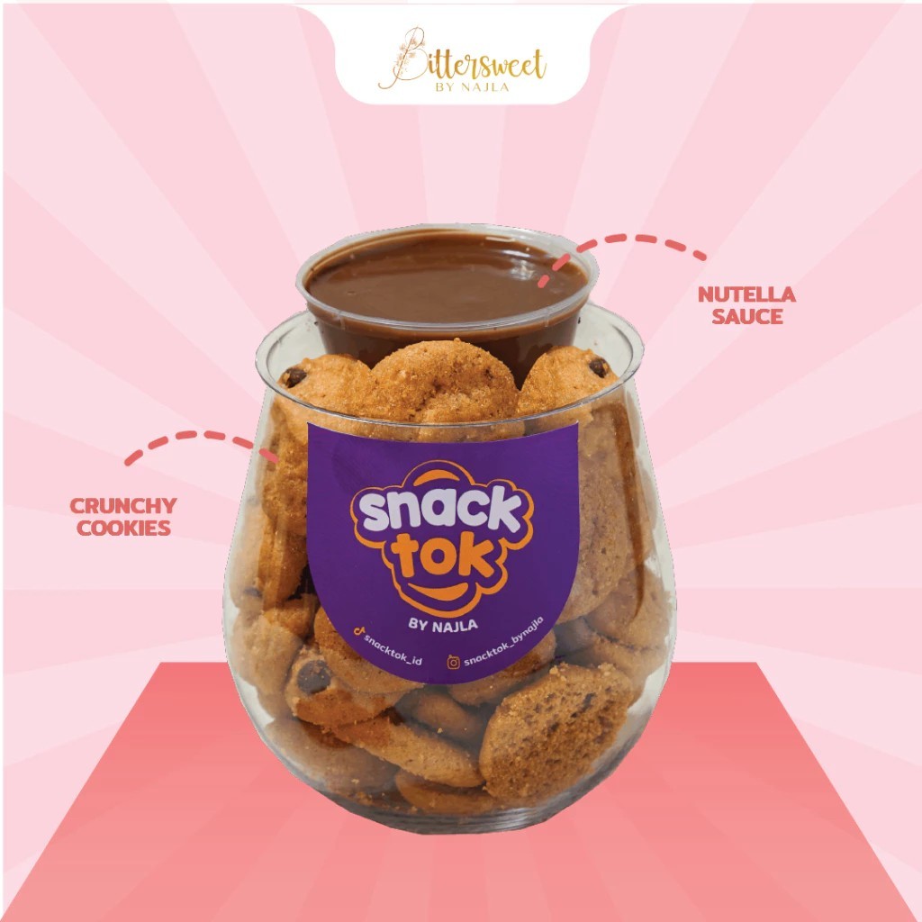 BITTERSWEET BY NAJLA - SNACKTOK FULL COOKIES NUTELLA READY STOCK