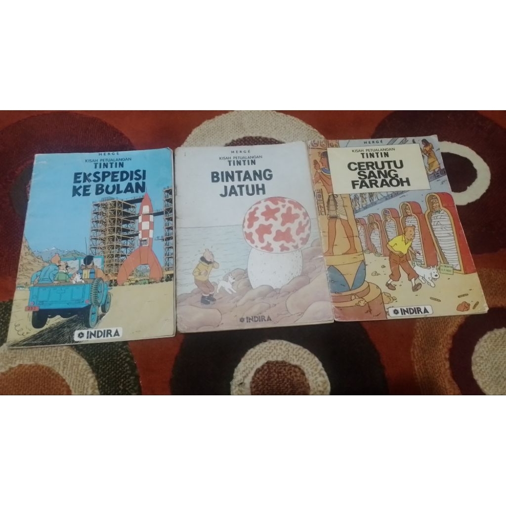 3 komik Tintin terbitan Indira, ukuran besar