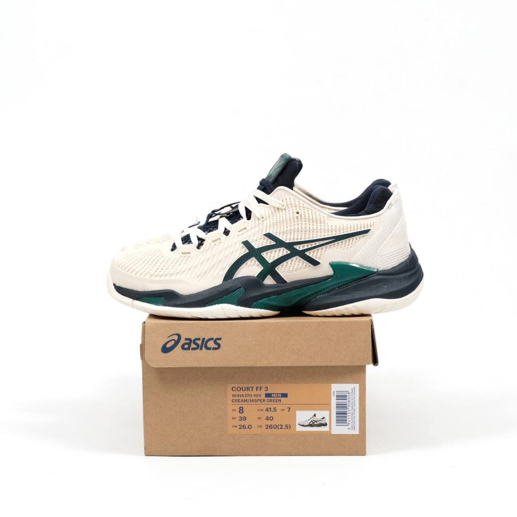 Asics Court FF 3 Novak Cream/jasper green