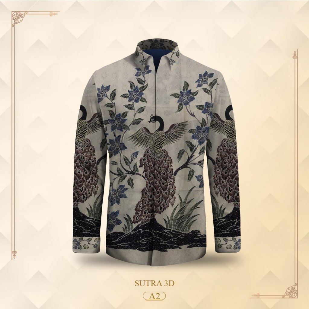 kain batik sutra 3D kemeja batik pria tanmalaka863