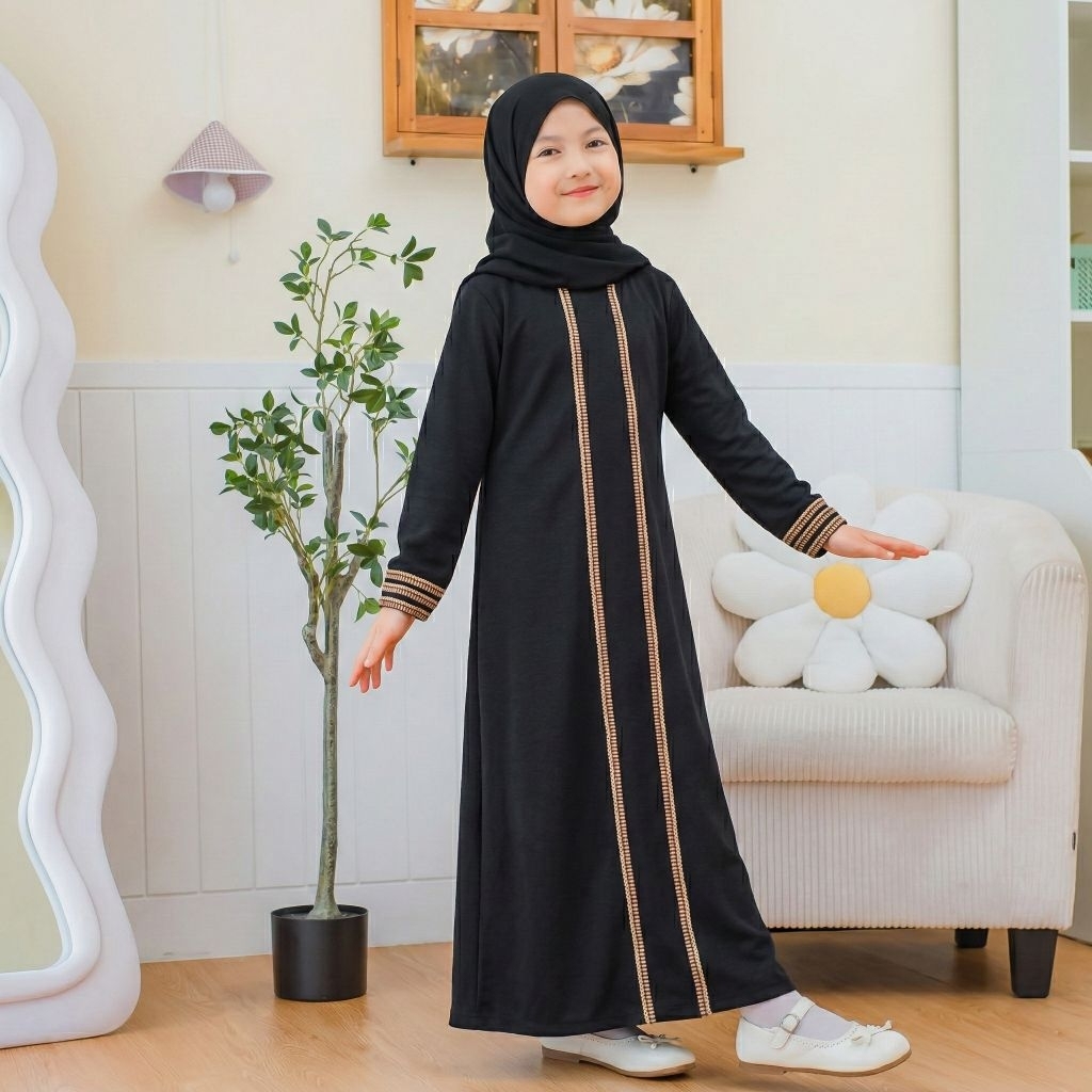 Abaya Turkey Gamis Syar'i Marocain Gamis Anak Perempuan cantik Terbaru