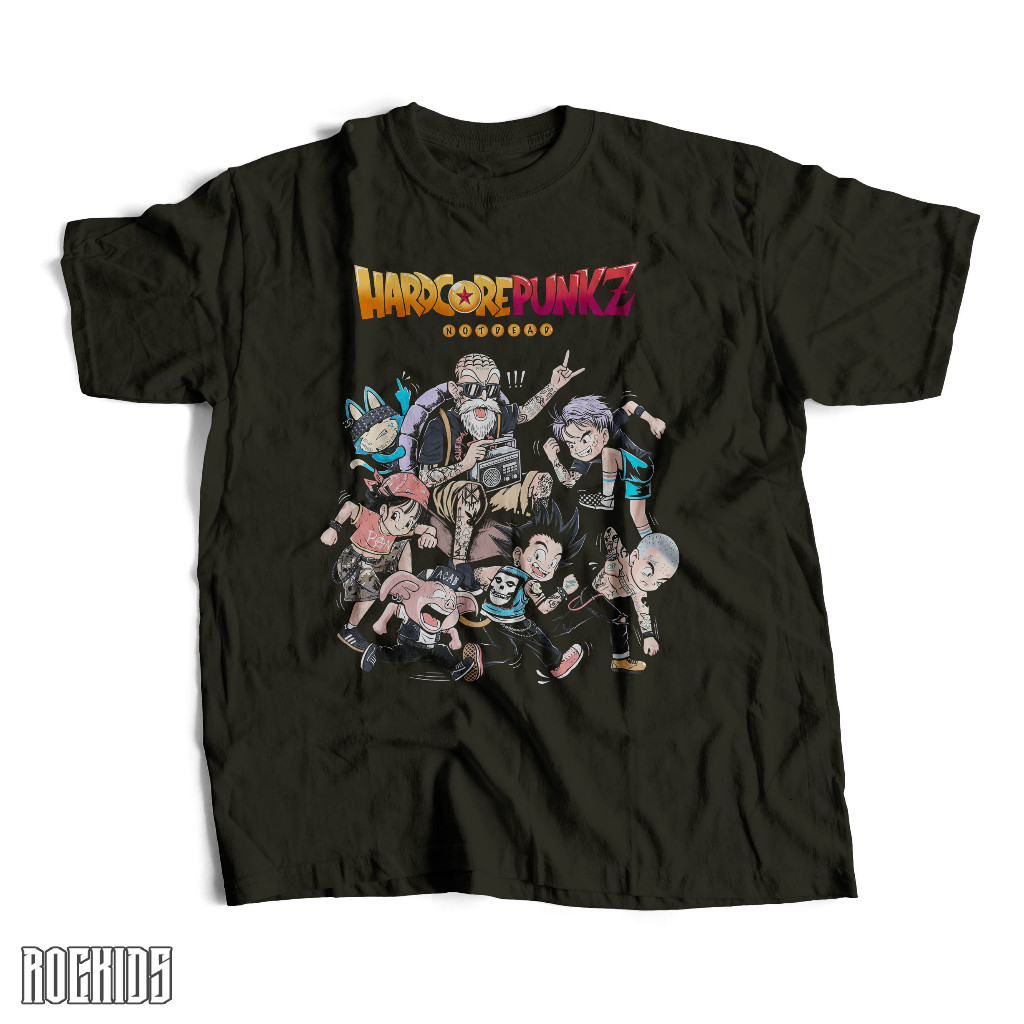 ROCKIDS - HARDCORE PUNKZ - TSHIRT - TEES - KIDSWEAR - KAOS HARDCORE PUNKZ - TSHIRT HARDCORE PUNKZ - 