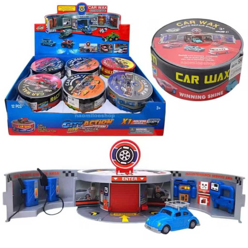 Car Wax Parking Lot Mainan Tempat Parkir Mobil Mainan Simulasi Parkir